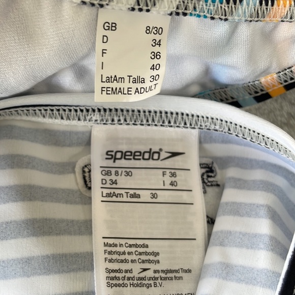 Speedo-triangle tie 2 piece bikini set - Picture 8 of 8